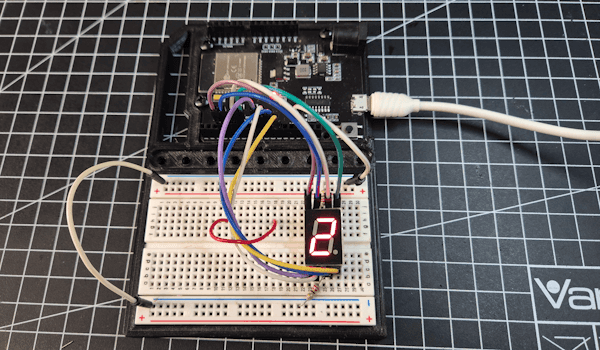 Wemos D1 R32 mit 7 Segmentanzeige #1