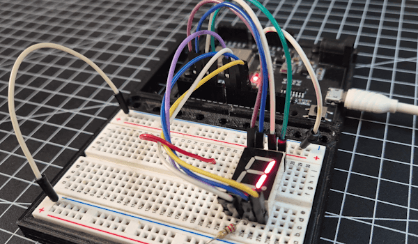 Wemos D1 R32 mit 7 Segmentanzeige #2
