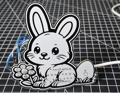 programmierbarer Osterhase - Aufgebaut