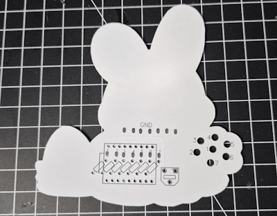 programmierbarer Osterhase - PCB Rückseite