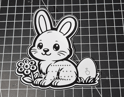 programmierbarer Osterhase - PCB Vorderseite