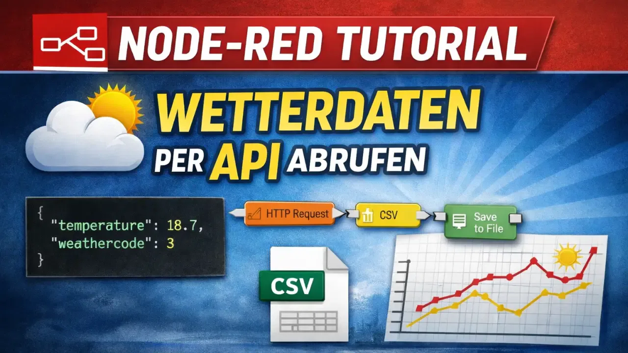 Node-RED Tutorial: Wetterdaten per API abrufen