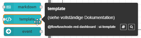 Node-RED - template Node