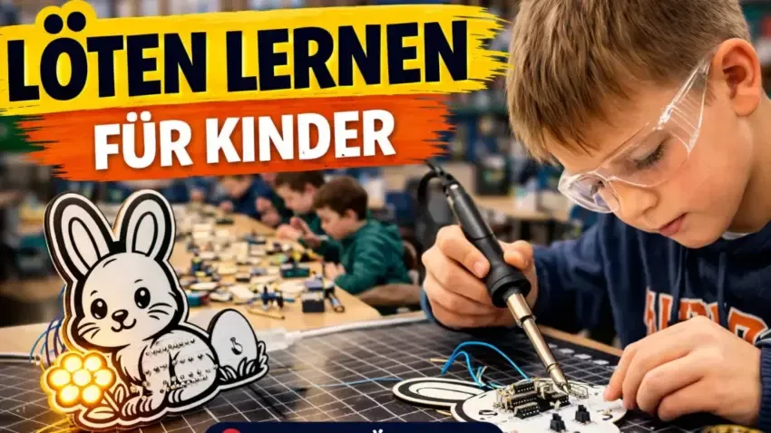 Osterhasen-Lötkit im JFZ Schöningen – Technik trifft Osterstimmung