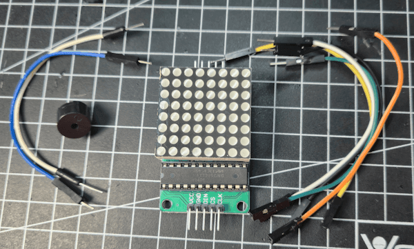 Piezo Buzzer und 8x8 LED Punkt Matrix