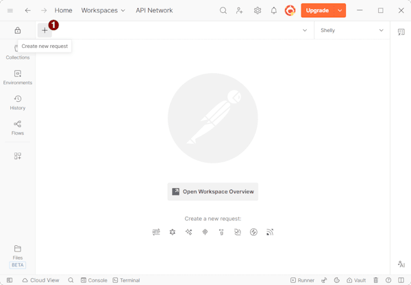 Postman - einfache HTTP Anfrage - Step 1
