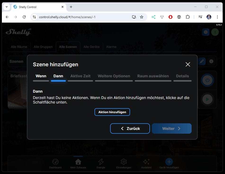 Shelly Controll - Szene für Klingel erstellen - Step 09