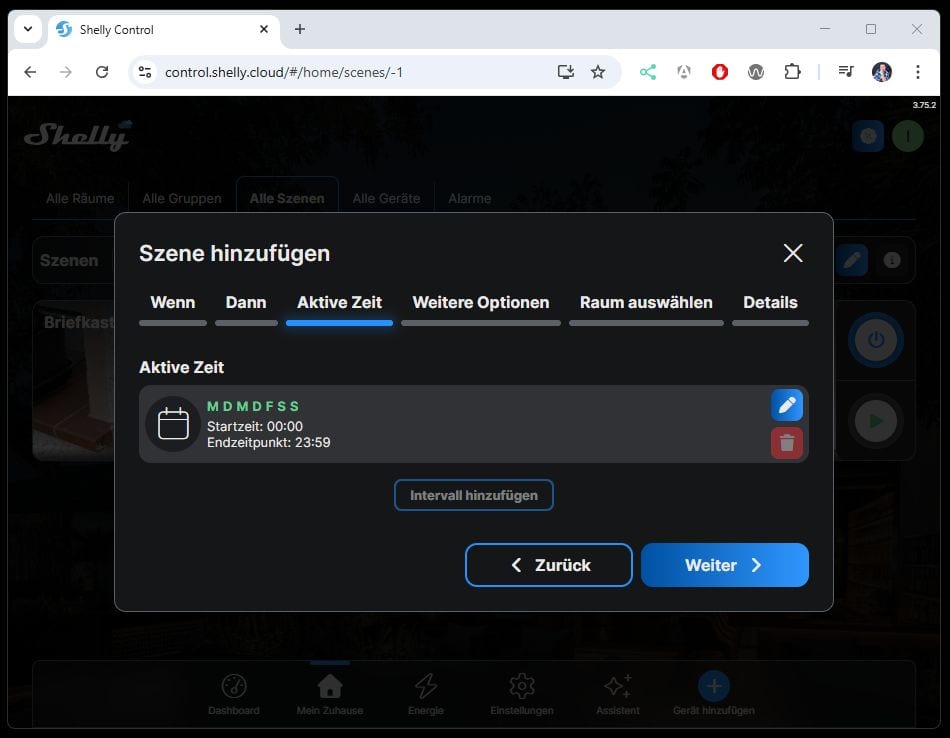 Shelly Controll - Szene für Klingel erstellen - Step 13