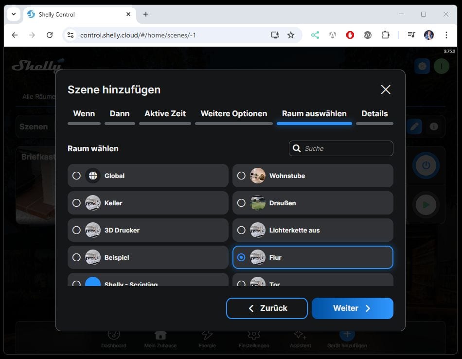 Shelly Controll - Szene für Klingel erstellen - Step 15