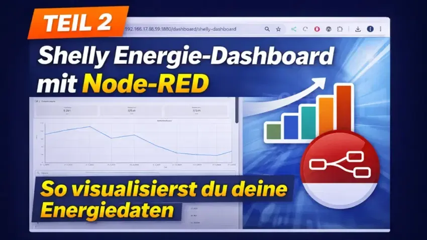 Shelly Energie-Dashboard mit Node-RED – Teil 2: So visualisierst du deine Energiedaten