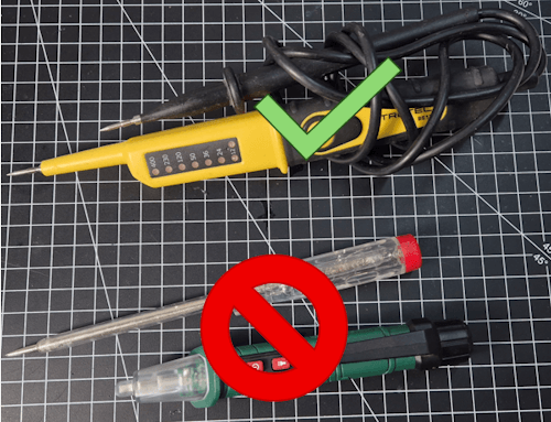 zwei poliger Spannungsprüfer (Duspol),  Phasenprüfer und berührungsloser Spannungsprüfer