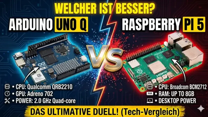 Arduino UNO Q oder Raspberry Pi 5? Der ehrliche Praxisvergleich