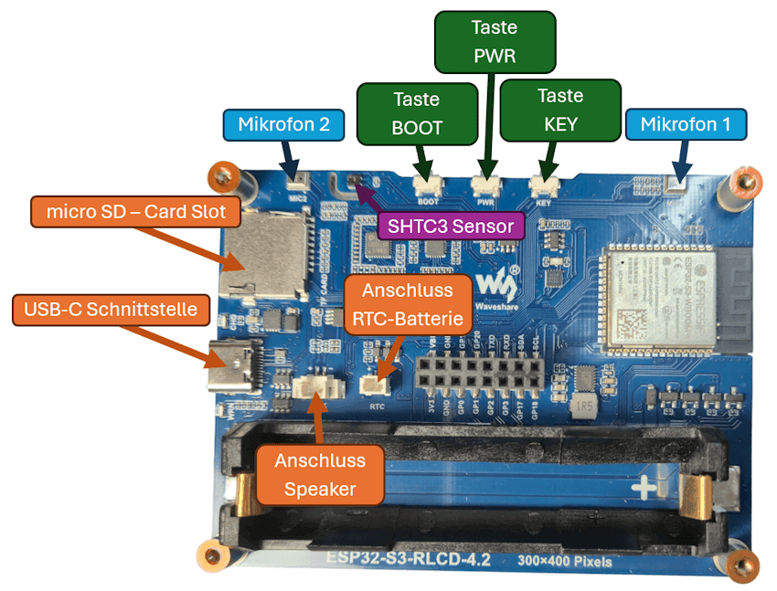 Aufbau - ESP32-S3 4.2