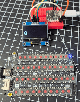M5Stack CardKB2 und ESP32-C3 mit OLED Display - ESP-NOW Modus