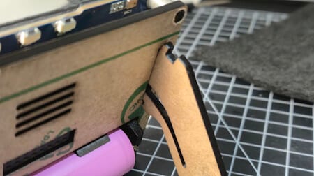 montage vom Fuss am Board