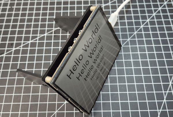 Ausgabe von Hello World auf dem RLCD Display des ESP32-S3 von Waveshare #3