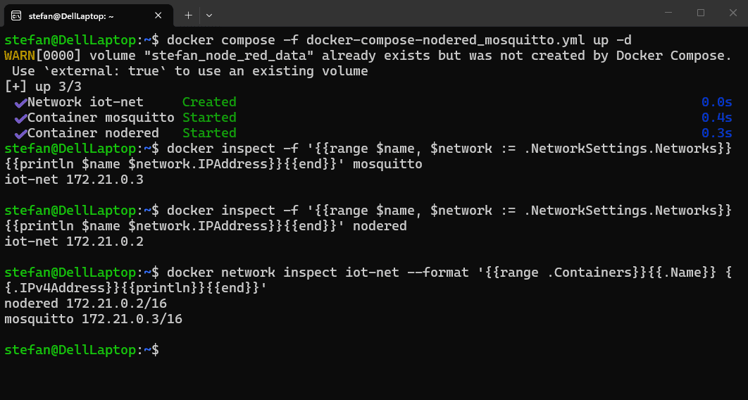 Docker Compose - Container via YAML im selben Netzwerk starten