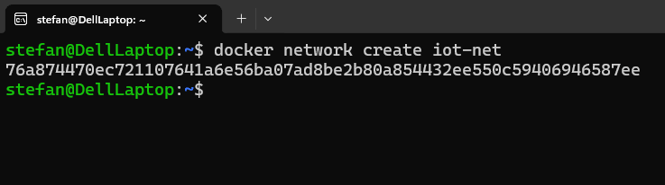 Docker Netzwerk erstellt