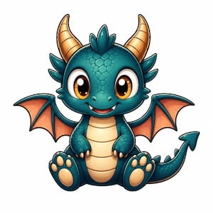 farbiger Drache
