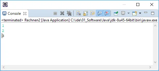 einfache Rechenaufgabe