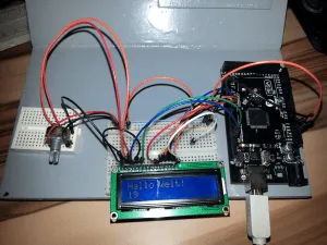 Fertig angeschlossenes Sainsmart Display (16x2)