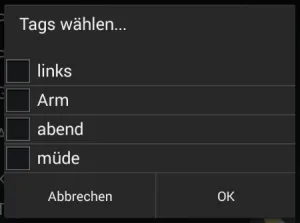 TagCludDialog, zum wählen von Tags für eine Android Anwendung