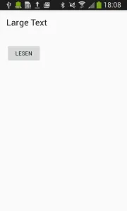 Startbildschirm der Android App.