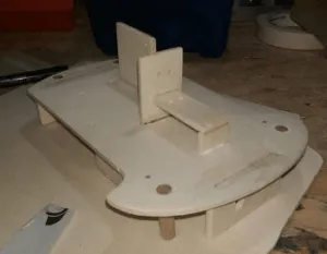 Erweiterte Grundplatte, ungeschliffen und unlackiert