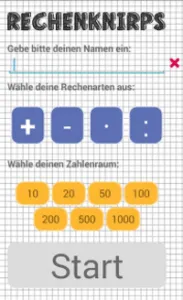 Startbildschirm der AndroidApp 