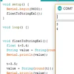 Arduino, Ausgabe einer Float Variable, Beispiel2