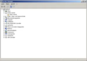 Fenster des Gerätemanagers, mit erkanntem USB2.0-Serial Gerät aber ohne Treiber