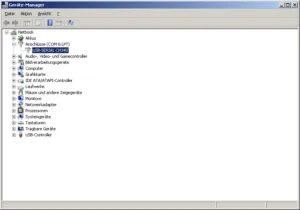 Gerätemanager mit erkanntem neuen Gerät 