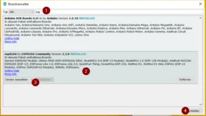 NodeMCU installieren der Bibliothek