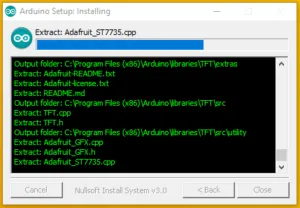 Arduino IDE Installieren Schritt4 details zu laufenden installation anzeigen