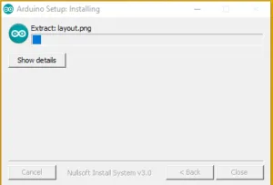 Arduino IDE Installieren Schritt4 installation läuft