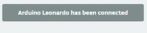 Arduino Leonardo connected