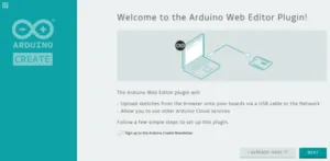 Arduino WEB Editor Plugin installieren
