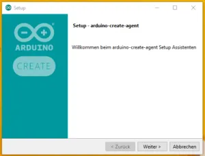 Arduino WebEditor Create Agent