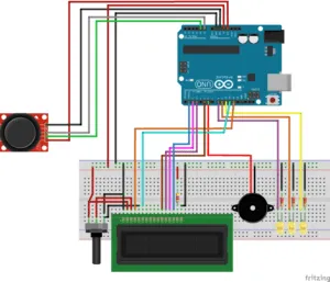 Schaltung auf dem Breadboard