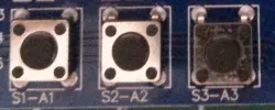 Taster S1, S2 und S3 auf dem Multifunktionalem Shield