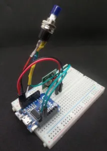 433MHz Funksender mit Taster am Wemos D1 mini.