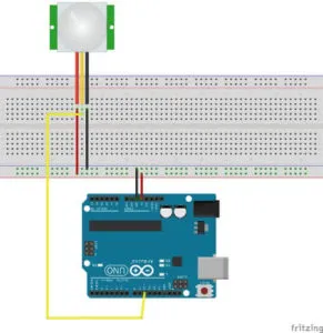 PIR Sensor am Arduino UNO