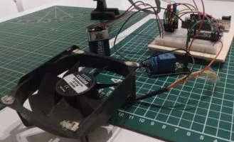 Aufbau - Temperaturgesteuerter Lüfter am Arduino Nano