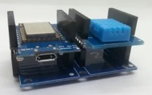 Wemos D1 mini mit DHT11 Shield auf Dual Base Shield