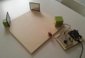 Aufbau - Objektüberwachung mit dem Laser Pointer Modul KY-008