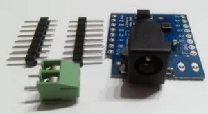 Wemos D1 mini Shield - DC Power Shield