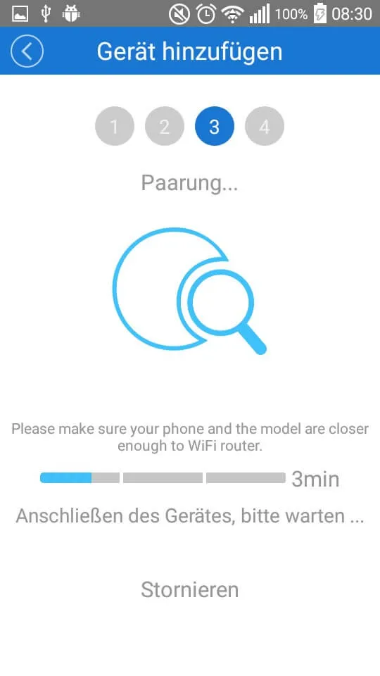 Paarung wird hergestellt