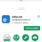Playstoreeintrag der Android App - EWelink