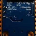 Rückseite des Mini Arduinos