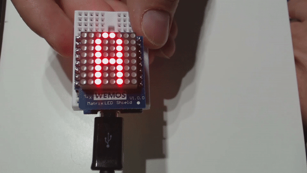Wemos D1 mini - 8x8 LED Matrix